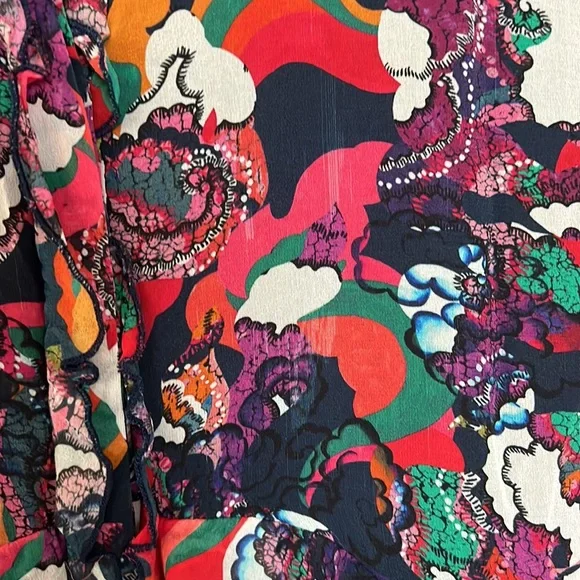 SALONI Printed Tilly Ruffle Dress - Picture 10 of 10